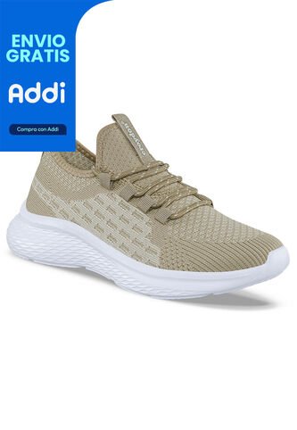 Tenis Running Trux Beige Para Mujer Croydon Croydon