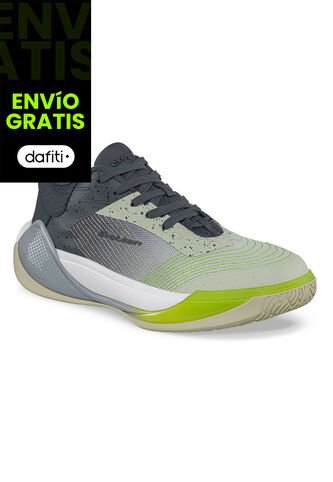 Tenis Basketball Qibar Gris-Verde Croydon Para Hombre Croydon