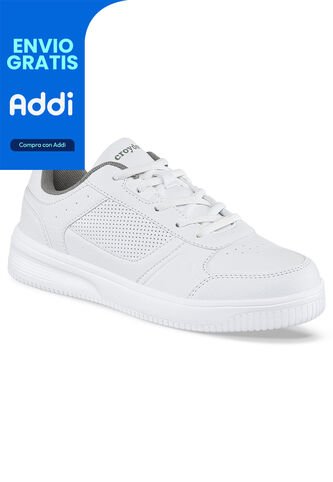 Tenis Colegio Lobira C Blanco Para Niño Y Niña Croydon Croydon