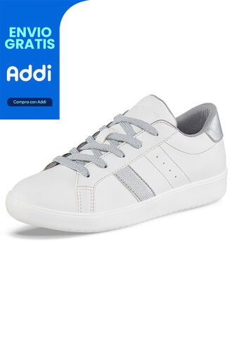 Tenis Casuales Gregg Plata Para Niña Croydon Croydon