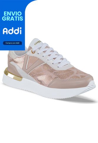 Tenis Urbanos Karli Oro Rosa Para Mujer Croydon Croydon