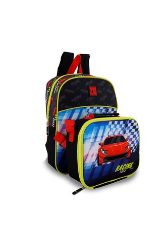 Morral + Lonchera Car Negro Para Niño Croydon Croydon