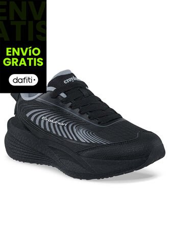 Tenis Running Syha Negro-Gris Croydon Para Niño Croydon