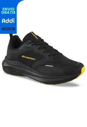 Tenis Running Glad Negro Croydon Para Hombre