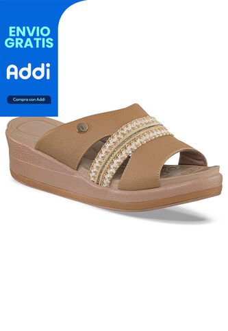 Sandalias Tacón Alfonsina Café Para Mujer Croydon Croydon