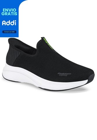Tenis Para Caminar Temis Negro-Blanco Croydon Para Hombre Croydon