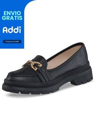 Mocasines Guillermina Negro Para Mujer Croydon Croydon