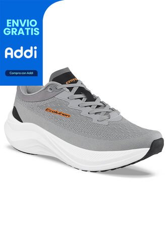 Tenis Running Rimbol Gris Para Hombre Croydon Croydon