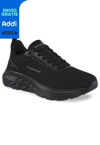 Tenis Running Datil Negro-Negro Croydon Para Hombre Croydon