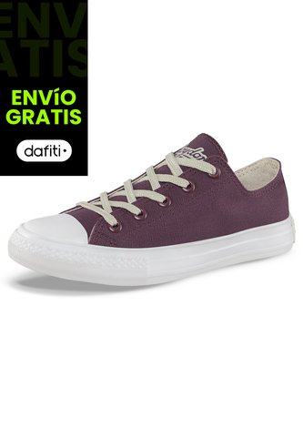 Tenis Casuales Discovery Bajo Retro Ct Vino-Beige Croydon Para Mujer Croydon