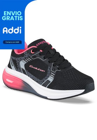 Tenis Running Dramon Negro Para Niña Croydon Croydon