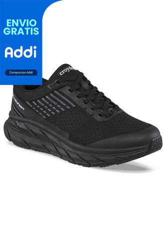 Tenis Running Zyner Negro-Negro Para Hombre Croydon Croydon