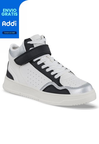 Tenis Urbanos Dynexa Blanco-Negro Croydon Para Mujer Croydon