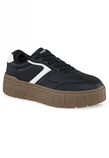 Tenis Quinter Negro-Blanco Croydon Para Mujer
