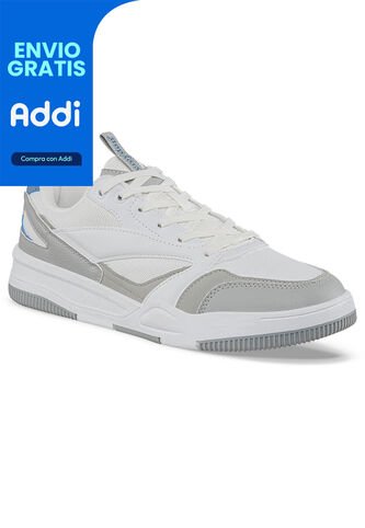 Tenis Urbanos Lynco Blanco-Gris Para Hombre Croydon Croydon