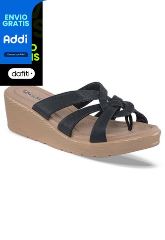 Sandalias Tacón Kamelia Negro Para Mujer Croydon Croydon