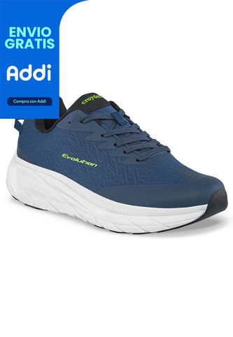 Tenis Running Roxel Azul Osc Para Hombre Croydon Croydon