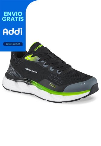 Tenis Running Viura Negro Para Hombre Croydon Croydon