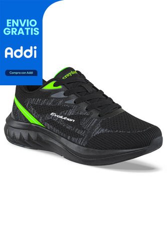 Tenis Running Grib Negro Para Hombre Croydon Croydon