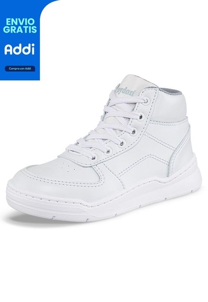 Tenis Colegio Roblo Bota Blanco Para Niño Y Niña Croydon