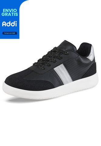 Tenis Casuales Phoebe 2 Negro Para Niña Croydon Croydon