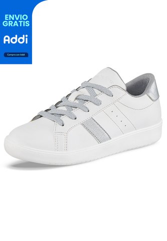 Tenis Casuales Gregg Plata Para Niña Croydon Croydon
