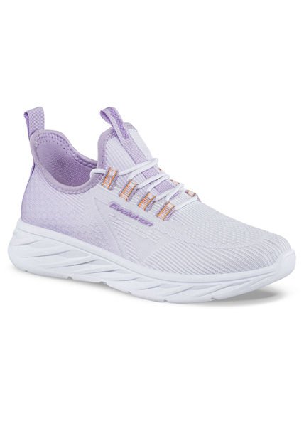 Tenis Kenter Blanco-Lila Para Mujer Croydon