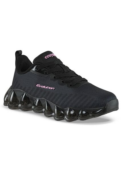 Tenis Running Sillux Negro-Negro Croydon Para Niña