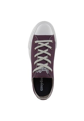 Tenis Casuales Discovery Bajo Retro Ct Vino-Beige Croydon Para Mujer