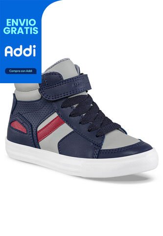 Tenis Casuales Manka Alto Gris Para Niño Croydon Croydon