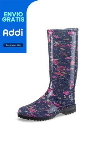 Botas Lluvia Nurul Azul Para Mujer Croydon Croydon