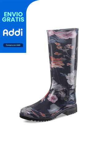 Botas Lluvia Samiya Negro Para Mujer Croydon Croydon