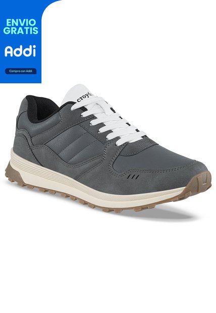 Tenis Urbanos Fuder Gris Para Hombre Croydon