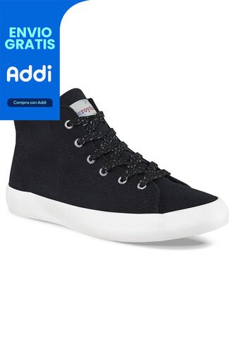 Botines Raw Alto Negro Para Mujer Croydon Croydon
