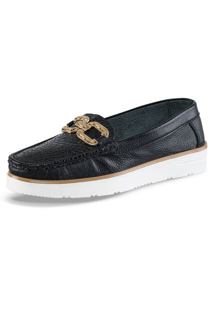 Mocasines Yuridia Negro Croydon Para Mujer