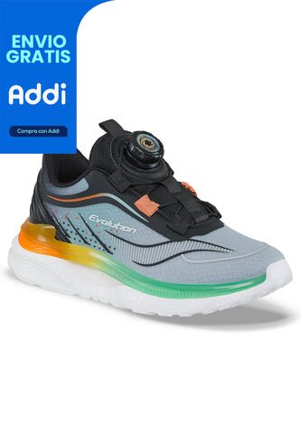 Tenis Running Virdox Verde-Negro Para Niño Croydon Croydon