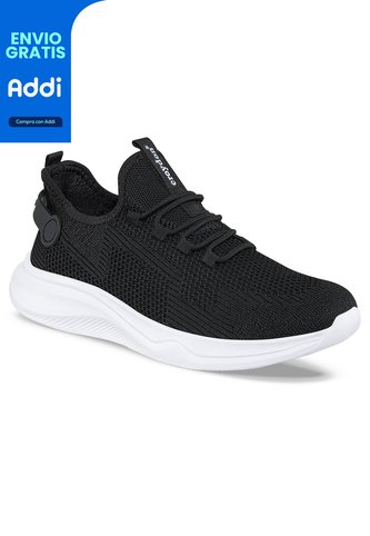 Tenis Running Korp Negro-Blanco Para Hombre Croydon Croydon