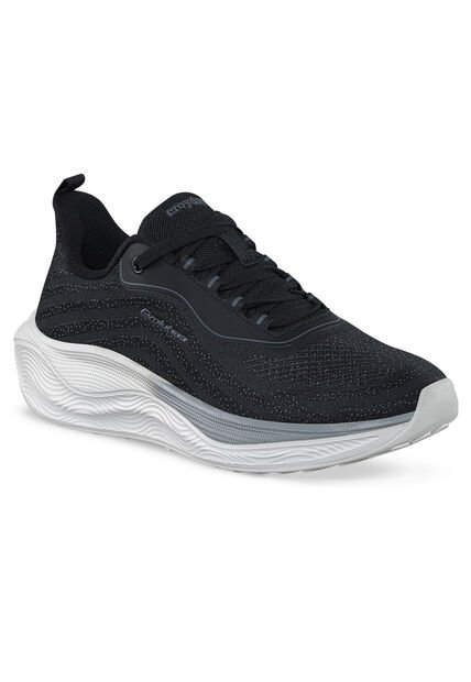 Tenis Running Seph Negro-Gris Croydon Para Mujer