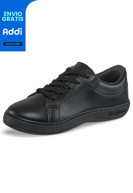 Tenis Colegio Oxford Negro Para Niño Y Niña Croydon