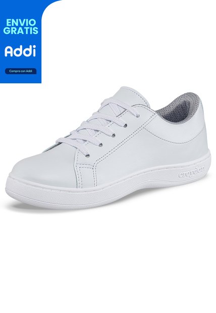 Tenis Colegio Oxford Blanco Para Niño Y Niña Croydon