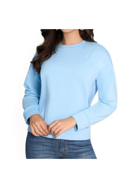 Buzo Alaia Azul Claro Croydon Para Mujer