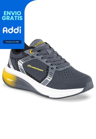 Tenis Running Yalton Gris-Ama Para Niño Croydon Croydon