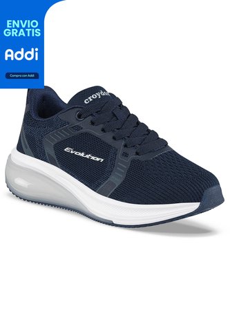 Tenis Running Dramon Azul Osc Para Niña Croydon Croydon