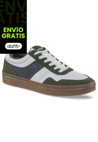 Tenis Casuales Hegol Beige-Verde Croydon Para Hombre Croydon