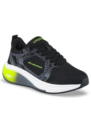 Tenis Running Yalton Negro-Verde Para Niño Croydon