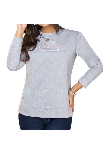 Buzo Ana Gris Croydon Para Mujer