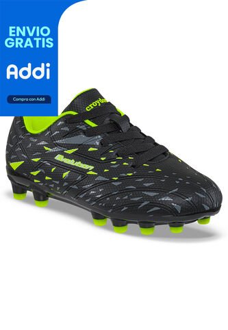 Guayos Grama Aplix Negro Para Niño Croydon Croydon