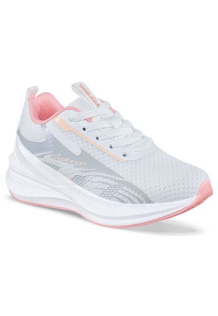 Tenis Running Nelu Blanco-Rosa Croydon Para Niño