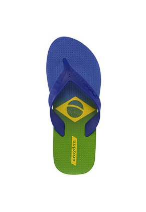 Sandalias Playeras Brasil Azul Croydon Para Hombre