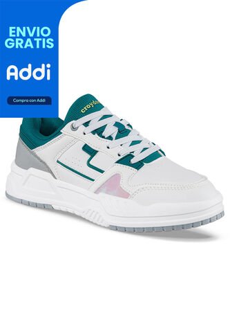 Tenis Urbanos Torx Blanco-Verde Para Mujer Croydon Croydon